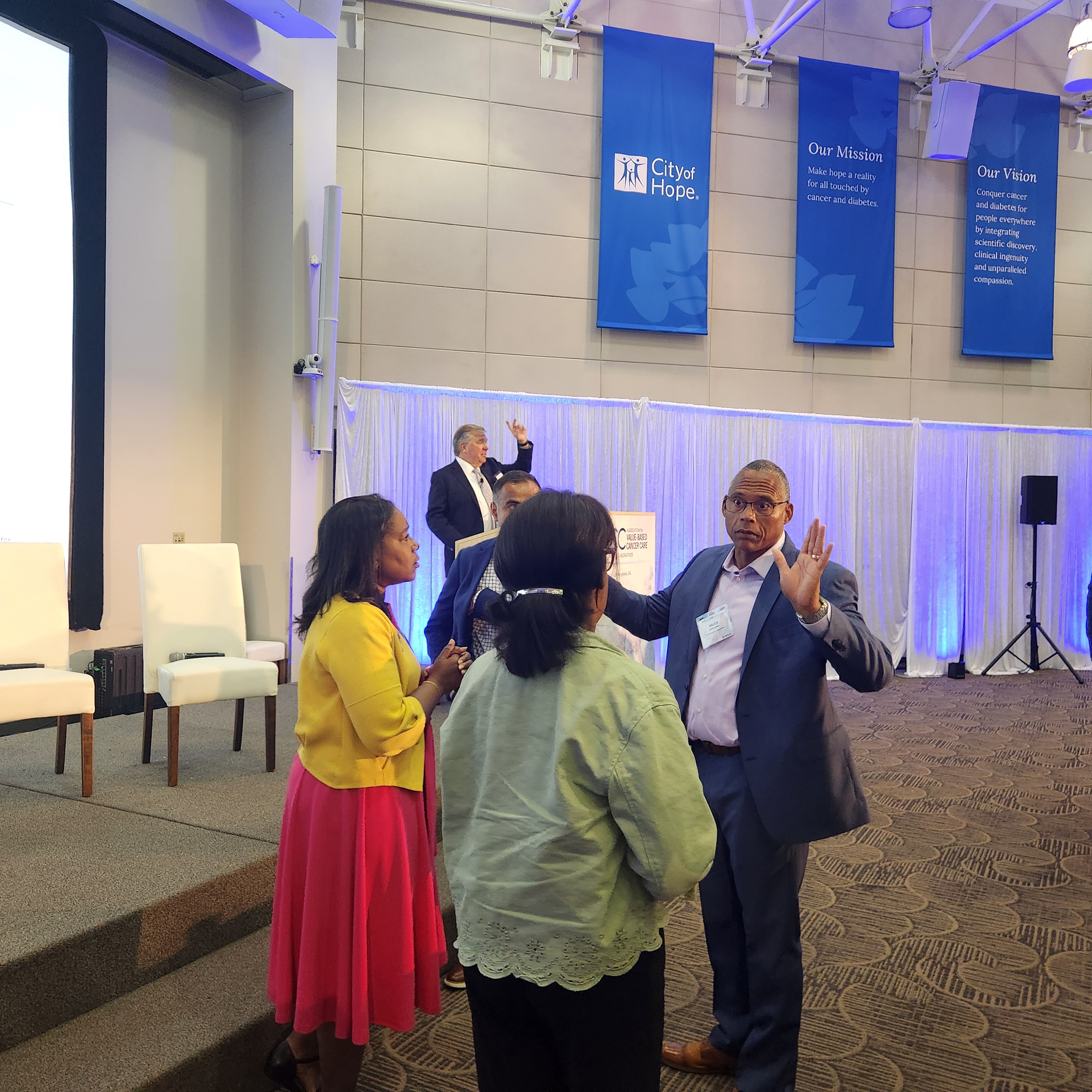 Kommah McDowell in conversation with healthcare leaders
