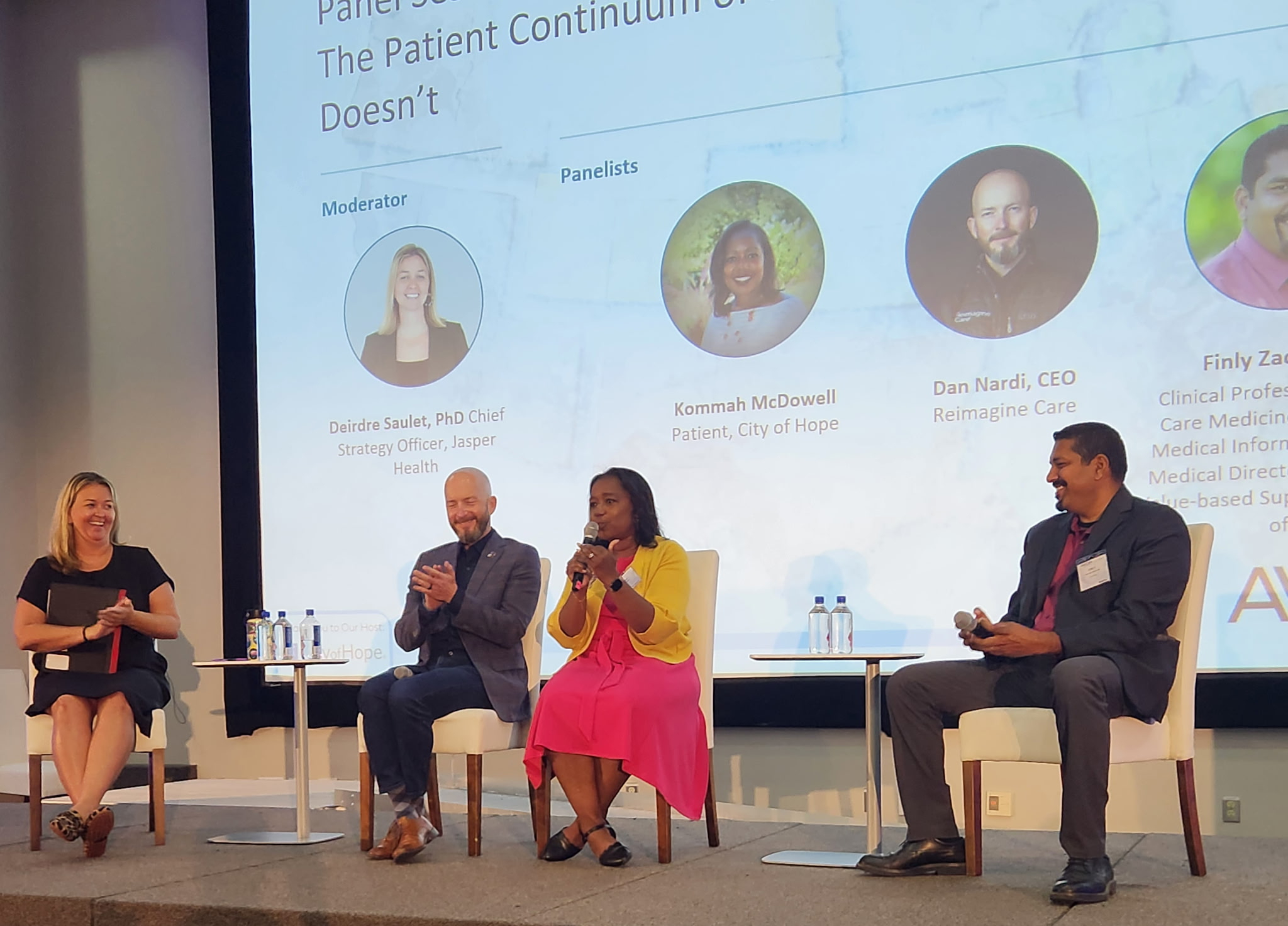 panel of healthcare leaders at the AVBCC conference
